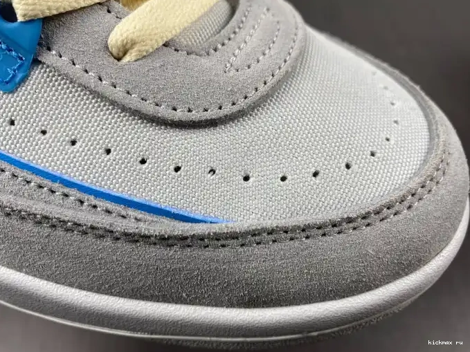 Rep Kickmax Fog DN3802-001 Jordan 2 Retro Union Grey 0514